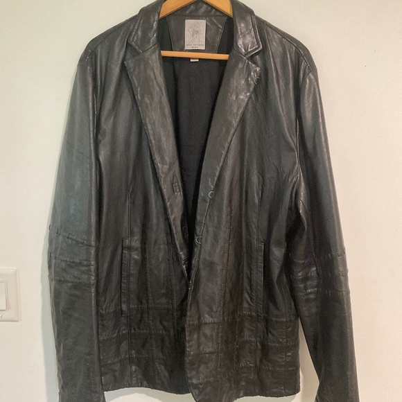 John Varvatos “Artisan” Leather Blazer - Picture 1 of 3